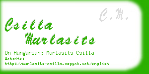 csilla murlasits business card